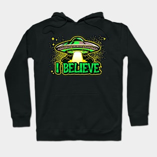 I Believe Alien UFO Hoodie